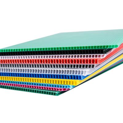 China Bio PP Corrugated Sheet Recyclable Polypropylene Hollow Board for sale
