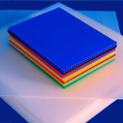China 12mm Thick Eco Fluted Polypropylene Sheet Plastic Hollow Board for sale