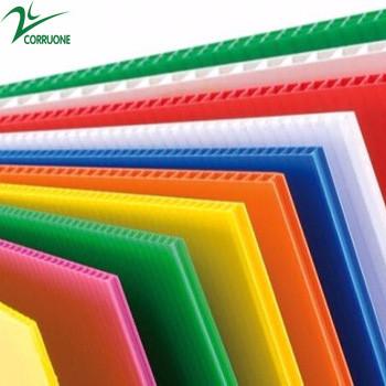 China Waterproof Pp Corrugated Board 2400x1200 Corrugated Plastic Roofing Sheets for sale