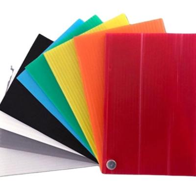 China Pink PP Corrugated Sheet 600*400 Plastic Correx Board Customized for sale