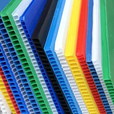 China Chloroplast PP Corrugated Sheet Fluted Polypropylene Plastic Cardboard for sale
