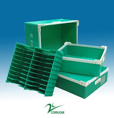 China Okra Folding PP Carton Box Correx Storage Corrugated PP Box for sale