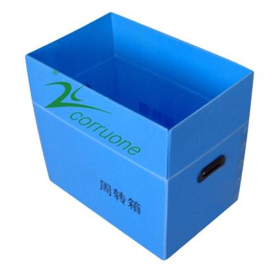 China Waterproof Correx PP Corrugated Box 12mm Thick Corflute Storage Boxes for sale