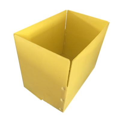 China Yellow Asparagus Correx PP Corrugated Box 3.5mm Corflute Storage Boxes for sale