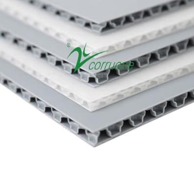 중국 Pe Film Wraping Packing Pp Honeycomb Panel 1500gsm Polypropylene Material 판매용