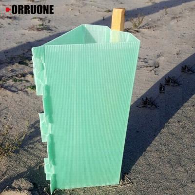 China Corruone China Venta caliente Protectores de árboles de plástico corrugado PP resistente al agua Protectores de árboles en venta