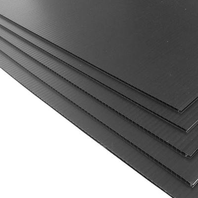 China Black 4mm Corrugated Plastic Cover 2000x1000 Correx Protection Sheets for sale