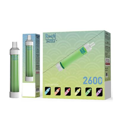 China 6ML Rechargeable Disposable Vape 2000 Puffs Flavored Vaporizer Pen With Led Light for sale