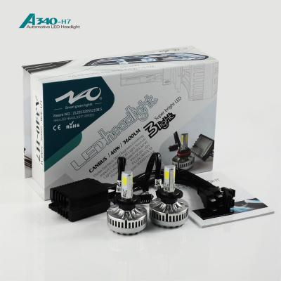 China Portable LED Headlamp Kit 40W 3600 Lumen COB Chip H7 For Car for sale