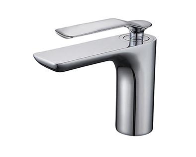 China Bathroom Chrome Brass Tap Faucet OEM Single Lever Modern en venta