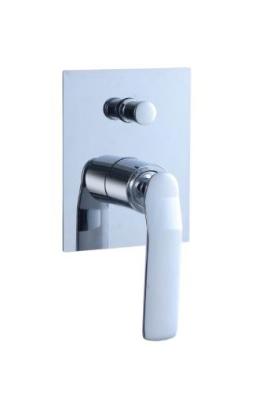 China Single lever concealed in-wall bath or shower mixer with diverter bathroom chrome brass tap faucet OEM for sale