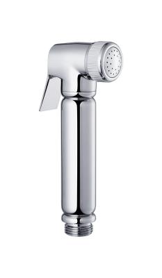 China Brass shattaf brass handle brass bidet handshower sprayer head clean bathroom toilet chrome OEM for sale