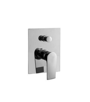 中国 Single lever concealed in-wall 2-way bath or shower mixer diverter bathroom chrome brass tap faucet OEM 販売のため