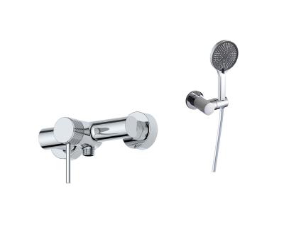 중국 Modern Wall Mounted Bathroom Shower Mixer Taps Chrome Brass Single Lever 판매용