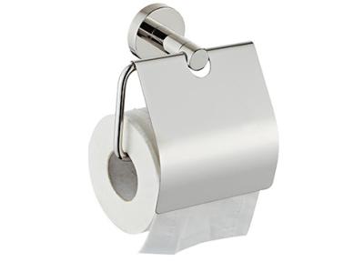 China bathroom set 304SUS toilet paper roll holder tissue paper holder with lid for sale