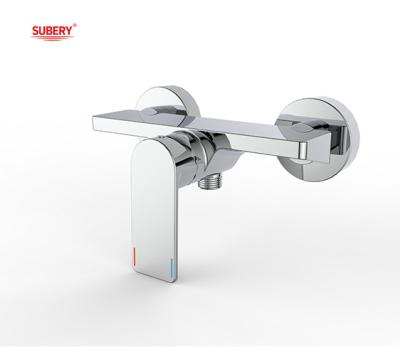 中国 Single lever bath or shower mixer bathroom chrome brass tap faucet cold and hot OEM 販売のため