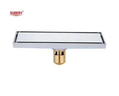 China Brass Long Drain For Bathroom Floor Chrome 200 X 800mm  300 X 800mm for sale