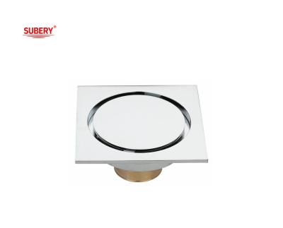 China OEM Brass Bathroom Floor Drain Modern Floor Mounted 100 X 100mm 150 X 150mm for sale