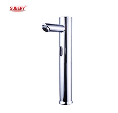 China Chrome Single Hole Automatic Sensor Touchless Faucet Bathroom Sink Basin Touchless Faucet for sale
