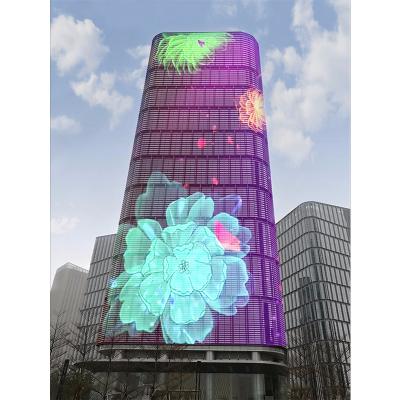 Cina schermo trasparente a LED multicolore 800 mmx1500 mm impermeabile in vendita