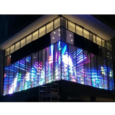China AC 220V SDK See Through LED Wall , Multifunctional Transparent LED Mesh for sale