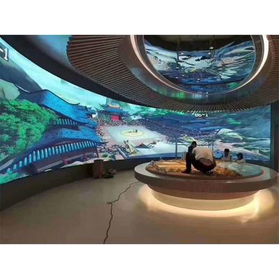 China ROHS Producción virtual de pantallas LED, pared de pantalla LED curva multifuncional en venta