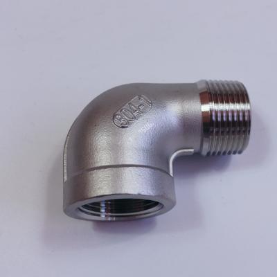 China Stainless Steel 1 Inch 90 Degree Elbow M F Cast Threaded Class 150 for sale