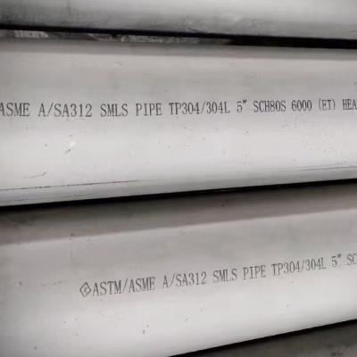 China Customized Schedule 80 SS Pipe ASTM A312 Seamless SS SMLS Tube for sale
