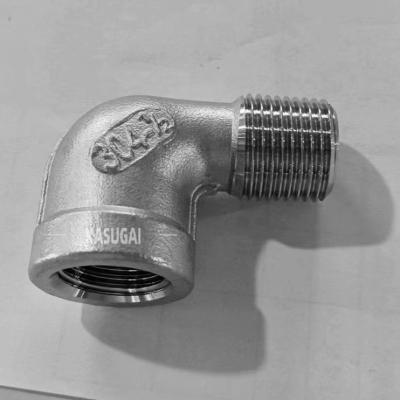 China Class 150 Stainless Steel Cast Fittings Threaded Street Elbow MSS SP-114 for sale