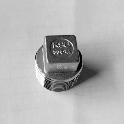 China Stainless Square Head Plug Threaded , ASTM A351 SS Tube Fittings for sale
