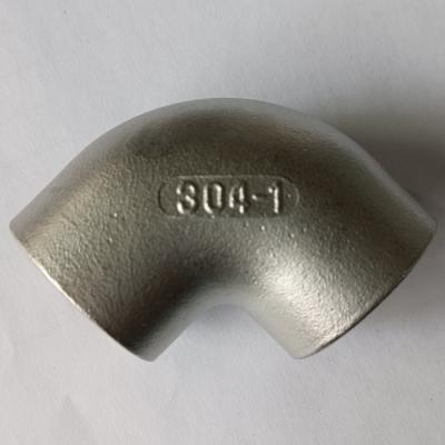 中国 90DEG CL150のステンレス鋼の鋳造物付属品AISI 304Lのソケットの溶接の肘 販売のため