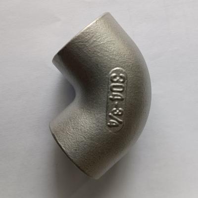 China CL1000 Stainless Steel Cast Fittings Socket Weld 90 Degree Elbow MSS SP-114 for sale
