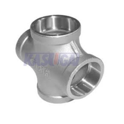 China CL1000 Steel Tube Fittings , 3 4 Straight Socket Weld Cross MSS SP-114 for sale