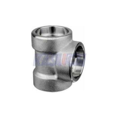 China ASTM A105 Carbon Steel Fittings SW Forged Straight Socket Weld Tee for sale