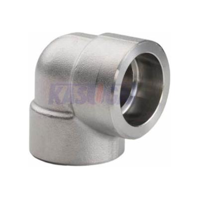 China High Pressure Carbon Steel Fittings Forged 90 Degree Socket Weld Elbow for sale