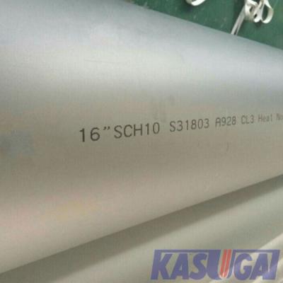 China Super Duplex 50mm Stainless Steel Pipe Corrosion Resistant ASTM A928 S31803 EFW for sale