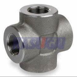 China ASTM A403 WP304 ASME B16.11 Forged SW High Pressure Stainless Steel Socket Welding Cross for sale
