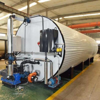 China 30m3 Cylindrical Can Asphalt Bitumen Storage Cryogenic Tank Thermal Oil Heating for sale