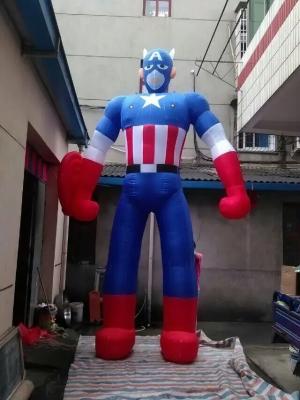 China 15 FT High Hot selling The Avengers Inflatable Captain America Model For Advertisement/Street Decoration for sale