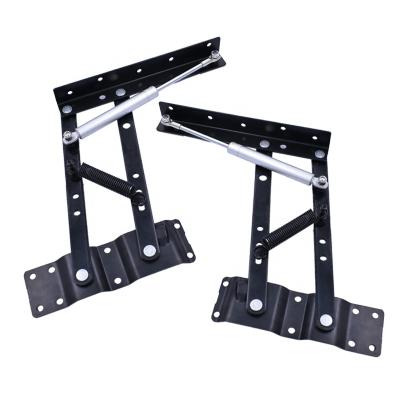 China New coffee table lifting metal frame accessories hydraulic and spring double buffer lift coffee tea table mechanism for sale