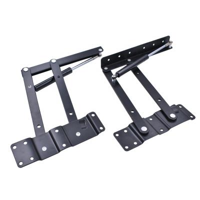 China Gas Hydraulic Folding Lift up Top Table Coffee Table Lifting Frame Mechanism Hardware Fitting Hinge Spring Standing Desk Frame for sale