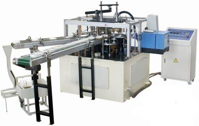 China Tapa de papel automática de la eficacia alta que hace la máquina con la caja caliente del pegamento del derretimiento en venta
