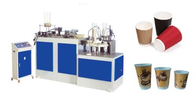 China Double Wall Hollow Paper Cup Sleeve Machine Automatic 380V / 50HZ CE Approve for sale