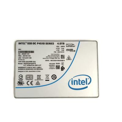 China Servers Intel 4TB SSD DC P4510 2.5 U.2 NVMe PCIe SSDPE2KX040T8 SSDPE2KX040T801 Te koop