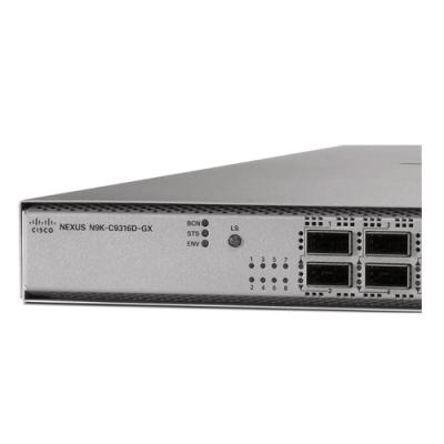 Chine Cisco Data Center - Commutateur à faible latence N9K-C9316D-GX avec 16p 400/100G QSFP-DD RJ-45 SFP 4 cœurs CPU 128 Go Disque SSD à vendre