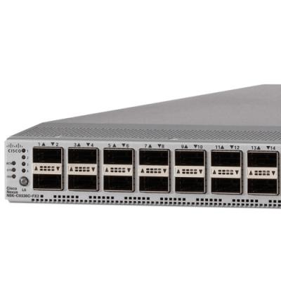 China Comutador de centro de dados Cisco N9K-C9336C-FX2 1RU comutador com 36p 40G/100G QSFP28 10 Gigabit comutador RJ-45 128GB à venda