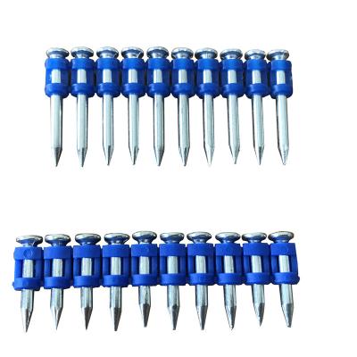 China Concrete Drive Pins Nails , Galvanized Finish Nails For Concrete Walls 13 mm to 38mm for sale
