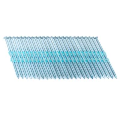 China Full Round Head Plastic Strip Nails Smooth / Ring Shank 3.25 In. x 0.121 In. 20 - Degree for sale