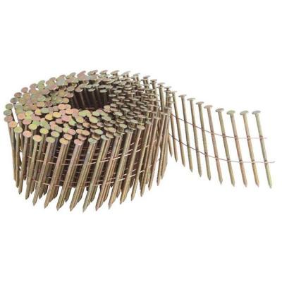 China High Quality Mexico Factory Collated Screw Ring Smooth Shank Wire Coil Nails for Wood Pallet Pneumatic Nail Gun Use for sale