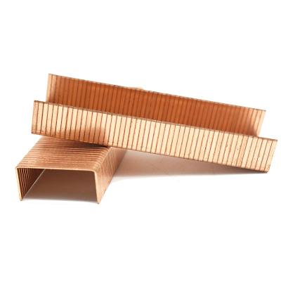 China 16 GA Copper coated strip carton closed staples 35 Series  Carton Staples for box package for sale